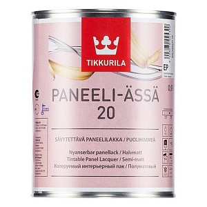 Лак полуматовый Tikkurila PANEELI- ASSA  ЕР  9 л.