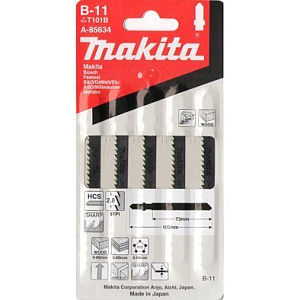 Набор пилок для лобзика MAKITA (из пяти полотен) А-85634