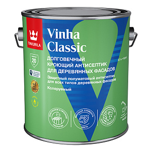 Антисептик TIKKURILA VINHA CLASSIC фасадный кроющий база А 2,7л