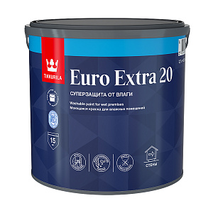 Краска Tikkurila Euro Extra-20 (Евро-20) A краска 2,7 л