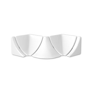 Комплектующие к плинтусу IDEAL для столешницы ПВХ (набор из 5-ти элементов во флоупаке) 001 Белый