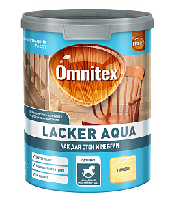 Лак Omnitex (Pinotex) Lacker Aqua на водной основе глянцевый 1л