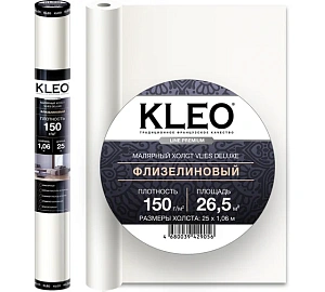 Флизелин малярный KLEO VLIES DELUXE премиум 150 г/м2 1.06 x 25м