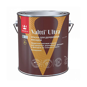 Краска Tikkurila Valtti Ultra база С для деревянных фасадов бесцветная 2,7л