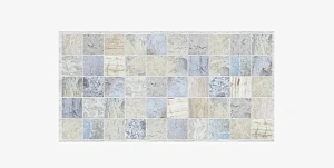 Панель ГРЕЙС ПВХ стеновая декоративная 964*484 мм мрамор голубой