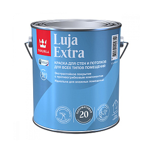  Краска Tikkurila Luja Extra 20 для стен и потолков матовая база C 2,7л