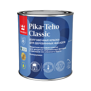 Краска Tikkurila Pika-Teho Classic для деревянных фасадов матовая база С бесцветная 0,9 л