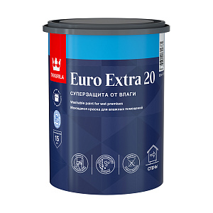 Краска Tikkurila Euro Extra-20 (Евро-20) С краска 0,9 л