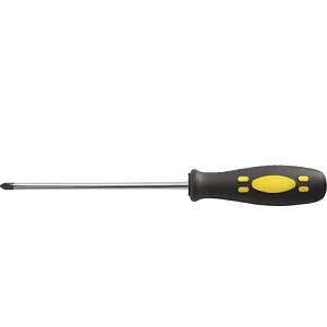 Отвертка FIT Оптима хром-ванадиевая сталь, магнитный наконечник, прорезиненная ручка 8*200 PH3