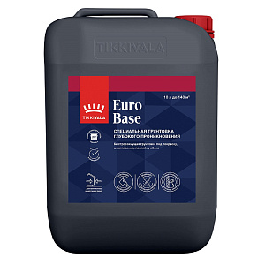 Грунт "EURO BASE" глубокого проникновения "TIKKIVALA" 10л