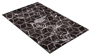 Коврик SHAHINTEX DIGITAL PRINT 40Х60 с тиснением соты Мрамор темный