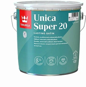 Лак полуматовый TIKKURILA  Unica Super  (0,9 л)