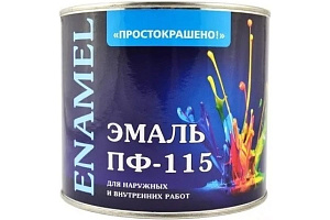 Эмаль Простокрашено ПФ-115 универсальная алкидная синяя 1,9кг