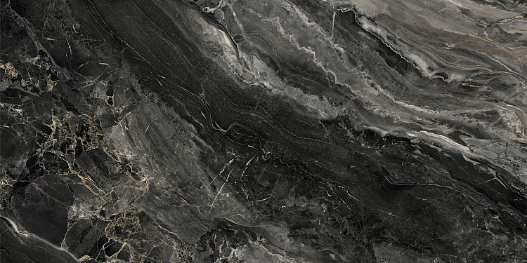 Керамогранит Alma Ceramica Карпаты мрамор черный 60120KRT99P полированный 600*1200