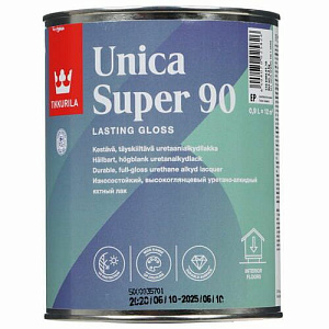 Лак Tikkurila Unica Super 90 уретано-алкидный глянцевый ЕР 2,7л