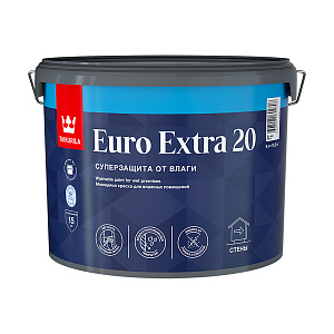 Краска Tikkurila Euro Extra-20 (Евро-20) A краска 9 л