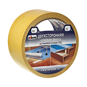 Скотч Unibob двусторонний тканевый 50ммx10м