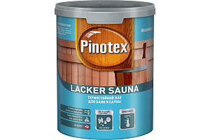 Термостойкий лак на водной основе Pinotex Lacker Sauna 20 лак термостойкий полуматовый 1л