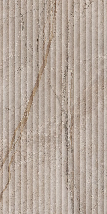 Керамогранит KERAMA MARAZZI Ифран  KM6012B0240R бежевый светлый глянцевый структура 60*119,5