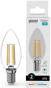 Лампа Gauss Elementary Filament LED E14 12W 4100K 32122