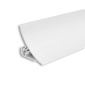 Плинтус IDEAL для столешницы ПВХ глянцевый 25x25x3000мм ПС 001-0 Белый матовый