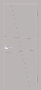 Дверное полотно Текона серия Смальта, модель SmaltaLine-02 (600,700,800,900*2000мм) Ral7044 Агат, глухое