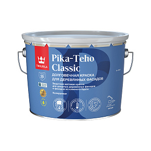 Краска Tikkurila Pika-Teho Classic для деревянных фасадов матовая база С бесцветная 9 л