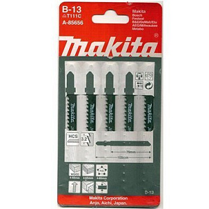 Набор пилок для лобзика MAKITA (из пяти полотен) А-85656