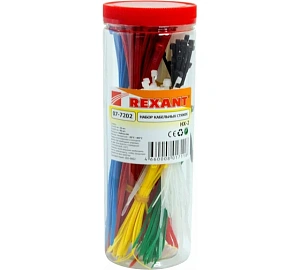 Набор стяжек REXANT нейлоновых в тубусе 300 шт