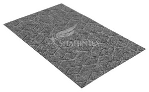 Коврик SHAHINTEX ПРАКТИК СОТЫ влаговпитывающий антискользящий 40х60 серый